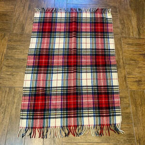 Wool O' The West Portland Woolen Mills Tartan Plaid Stadium Wool Lap Blanket